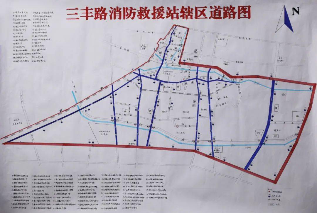 手繪轄區道路地圖優秀作品展播(第一期)_救援_保定_蓮池