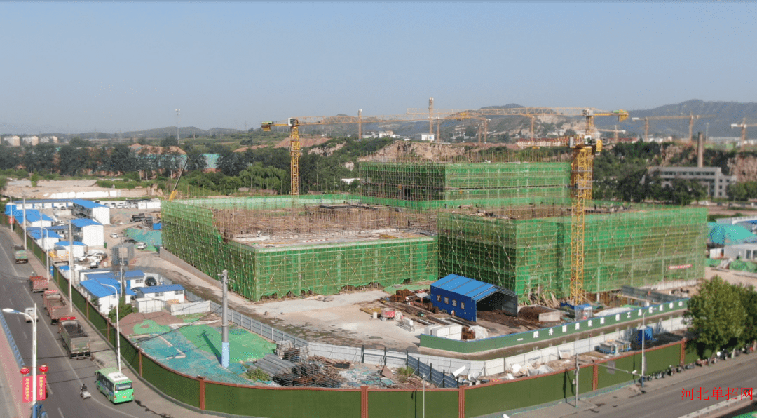 石家庄金融职业学院将于2024年6月份交付,2024年9月招生投入使用_施工