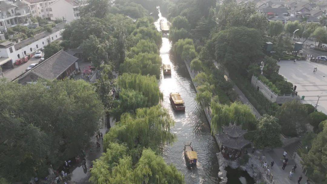 济南护城河游船路线图片