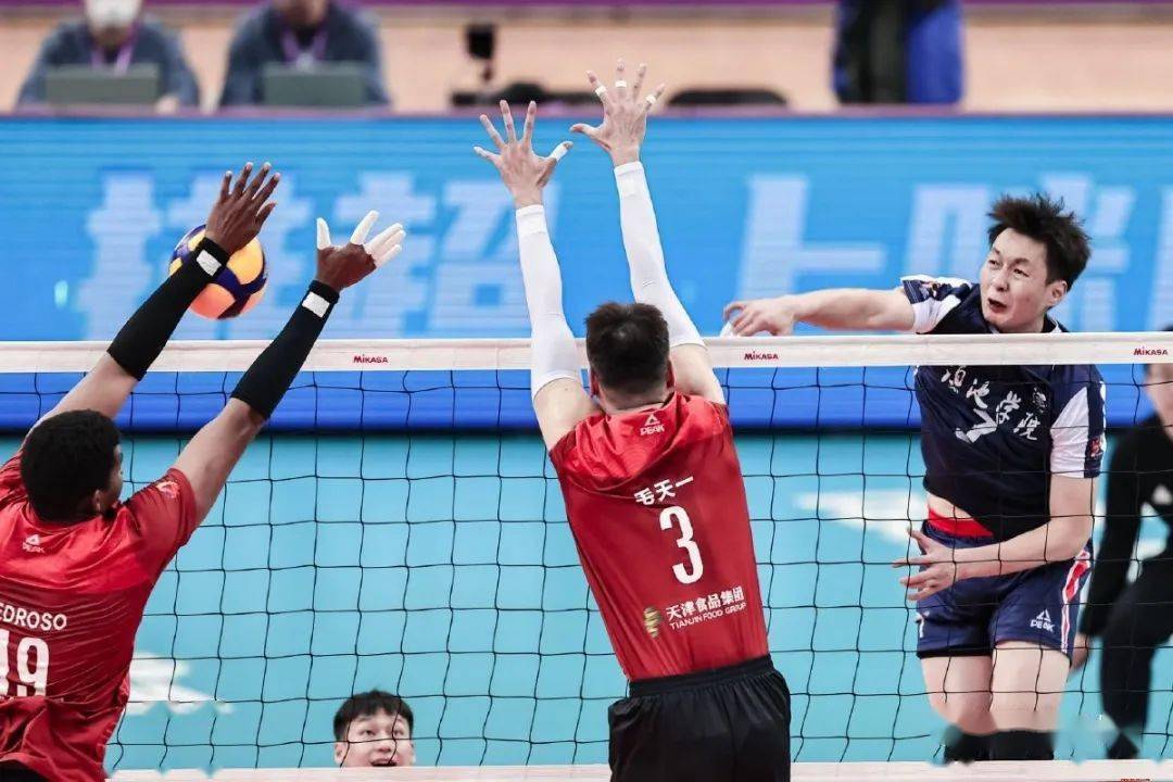 2023-2024中国男排超级联赛第三轮第17场天津队主场3比0胜云南队