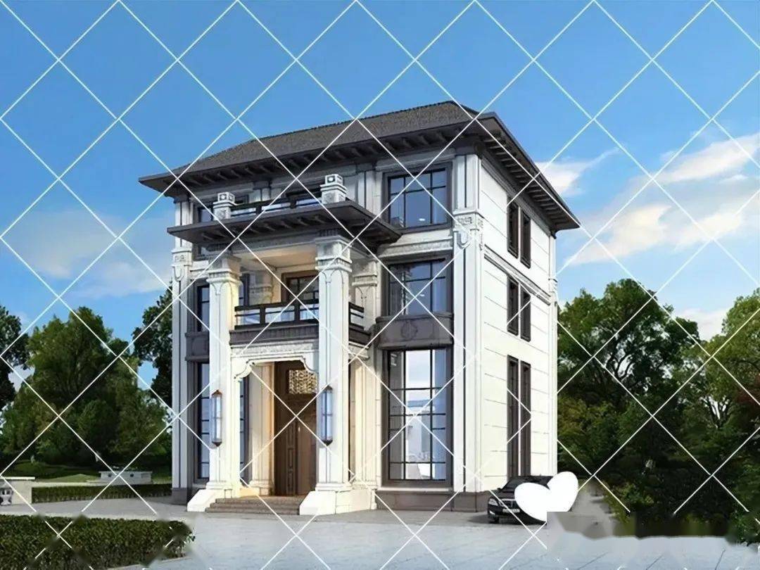 新中式三层农村别墅这样建,自建房设计师推荐28套热门爆款_风格_图纸