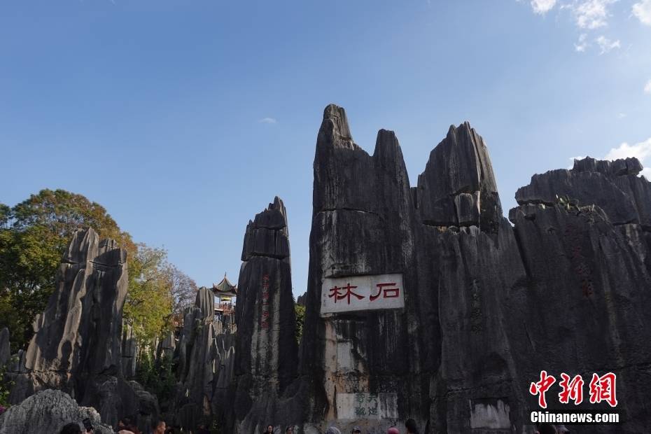 云南石林风景区:沉浸式体验民族风情 游客热情互动跳起大三弦_朱延静