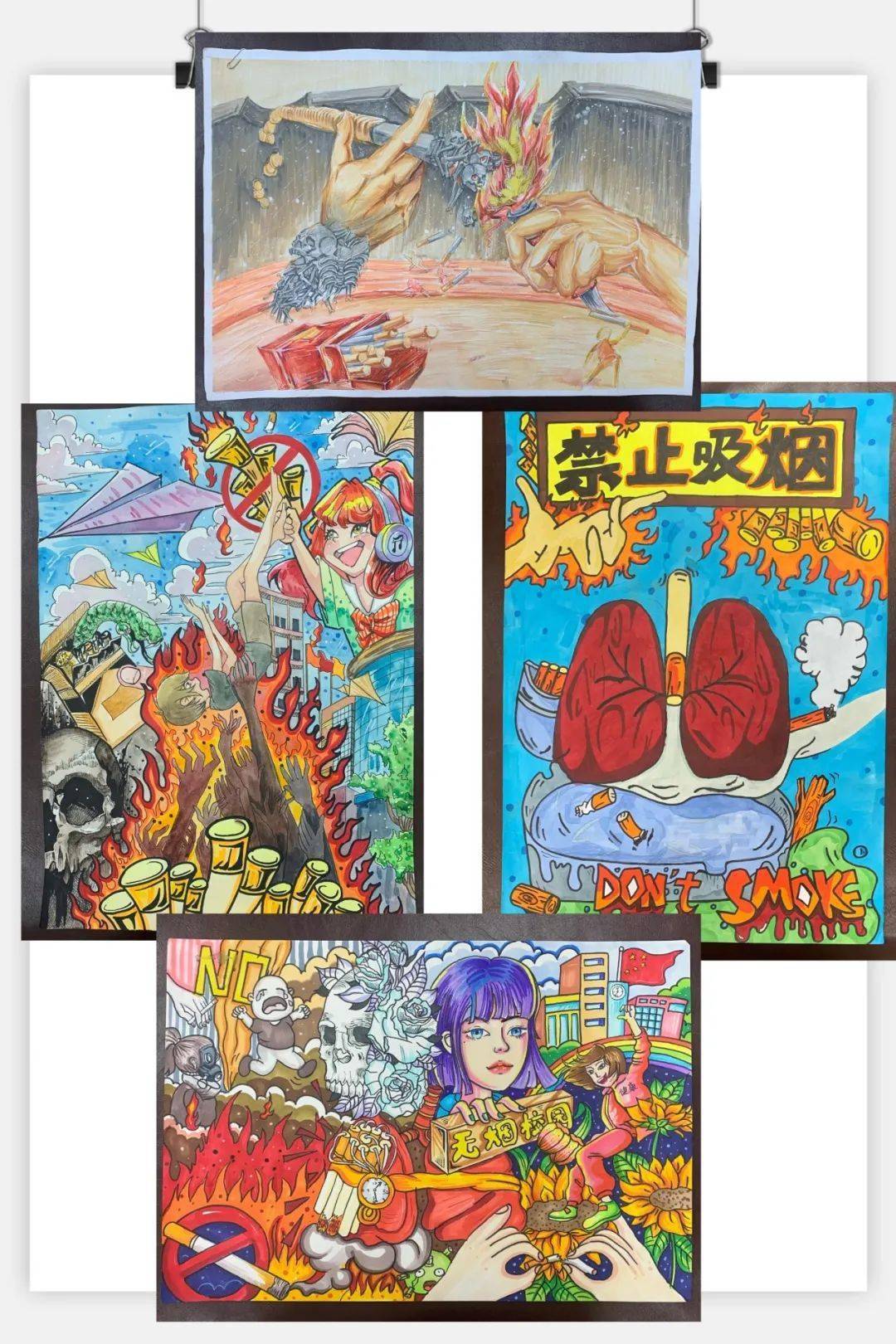 学生活动 | 第二届宿舍文化节"无烟校园,你我共建"创意海报设计大赛