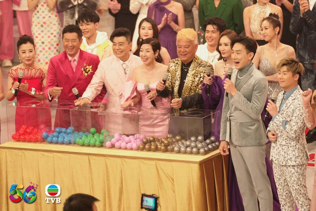 为庆祝56周年台庆,无线电视日前在电视广播城举行《万千星辉贺台庆》