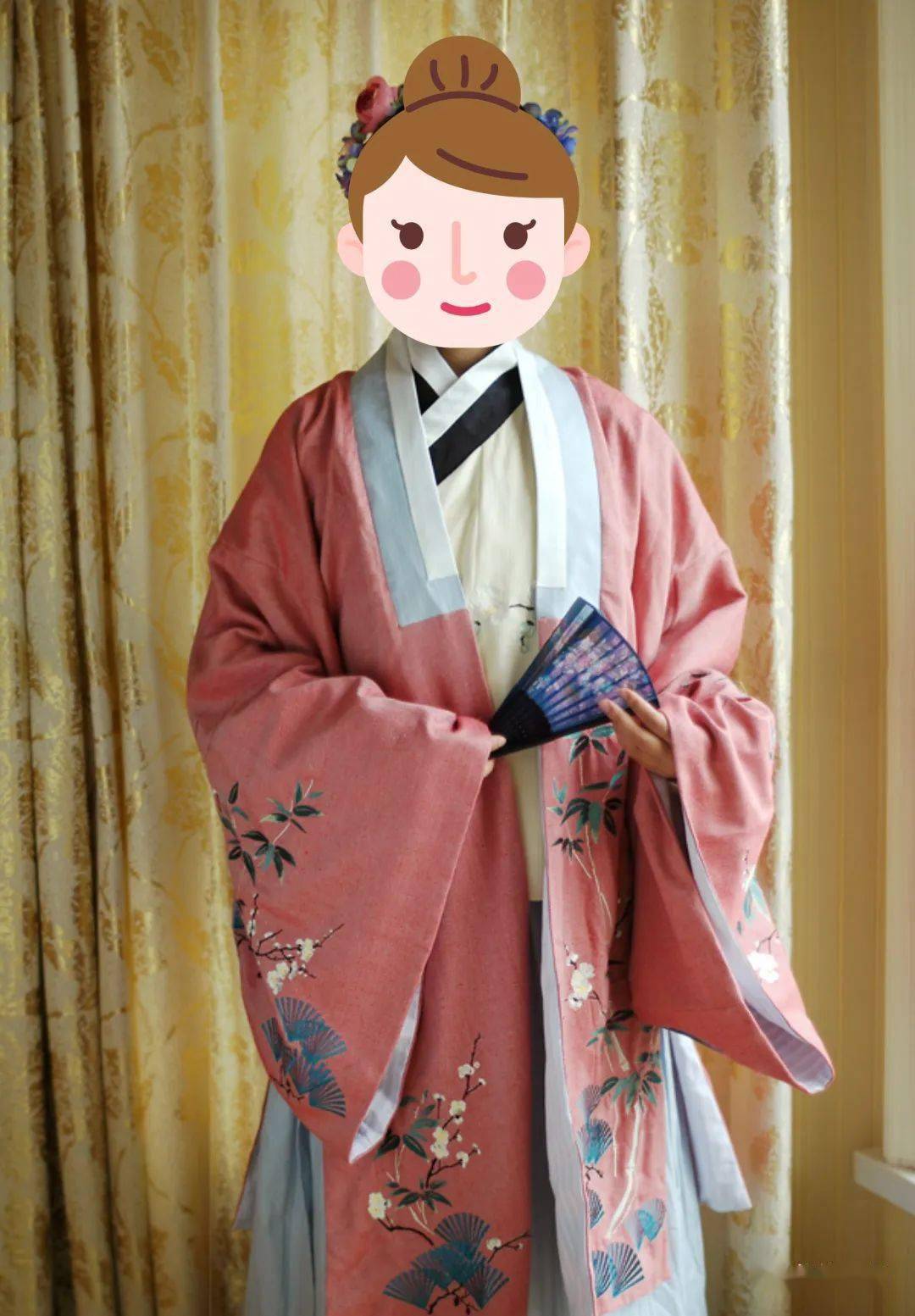 图/淘宝)而用汉服襦裙 汉服褙子(男装称"衣裳 鹤氅")的穿法,实际上的