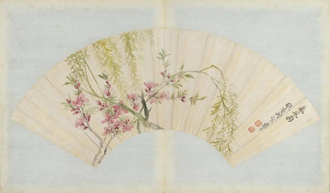 台北故宫藏恽寿平册26种之6：恽寿平山水花鸟扇面16开_画册_版权_内容