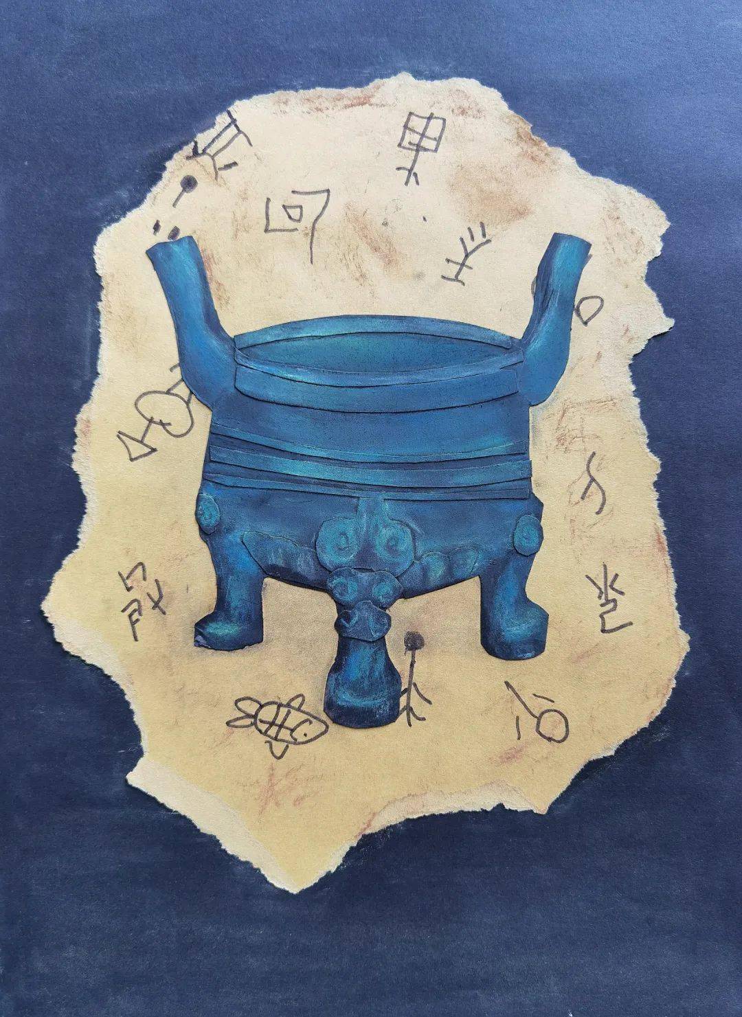 淮南市第二届"我在博物馆画文物"青少年绘画大赛优秀作品展在市博物馆