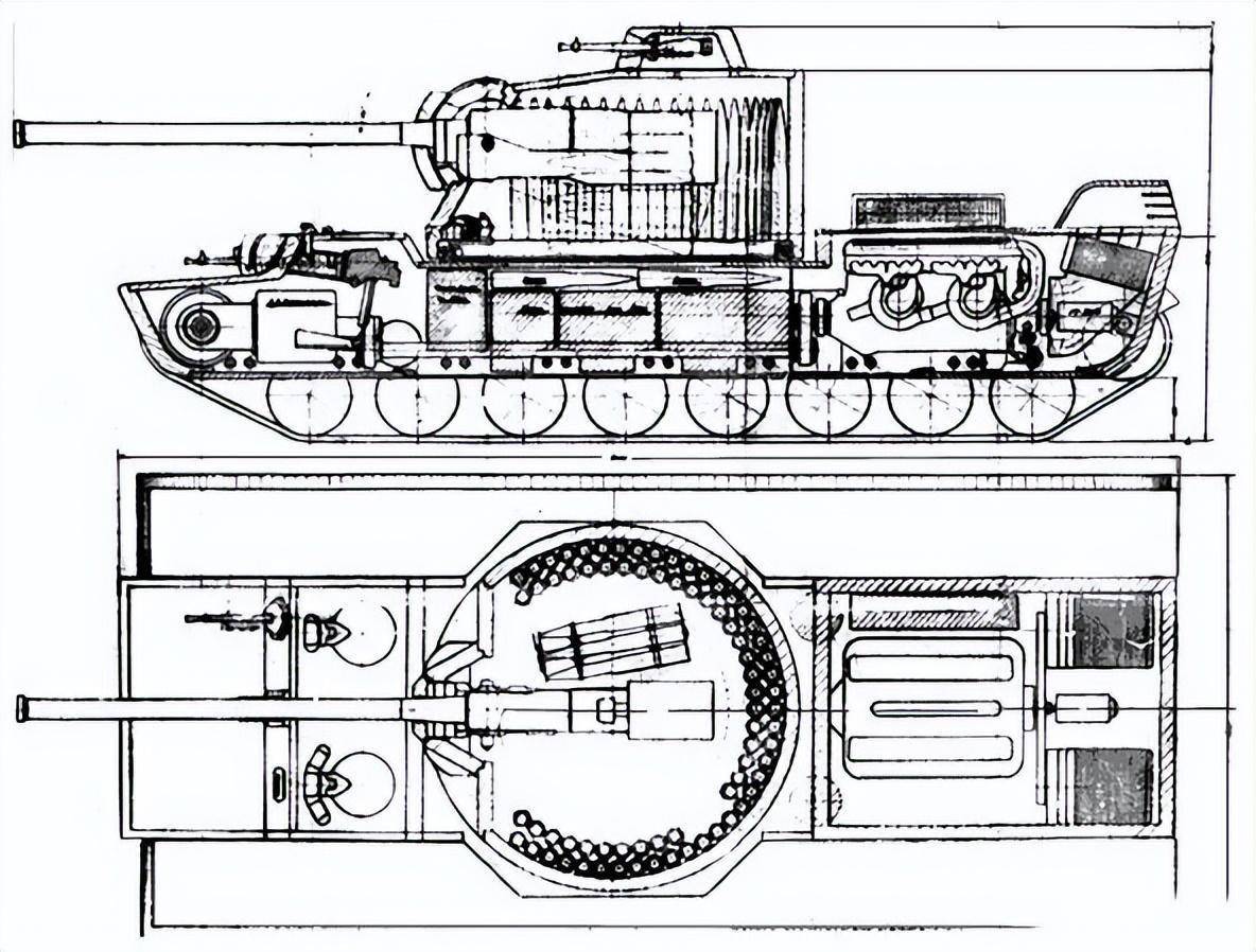 拥有27种方案的kv-4是怎么练成的?_炮塔_设计_车体