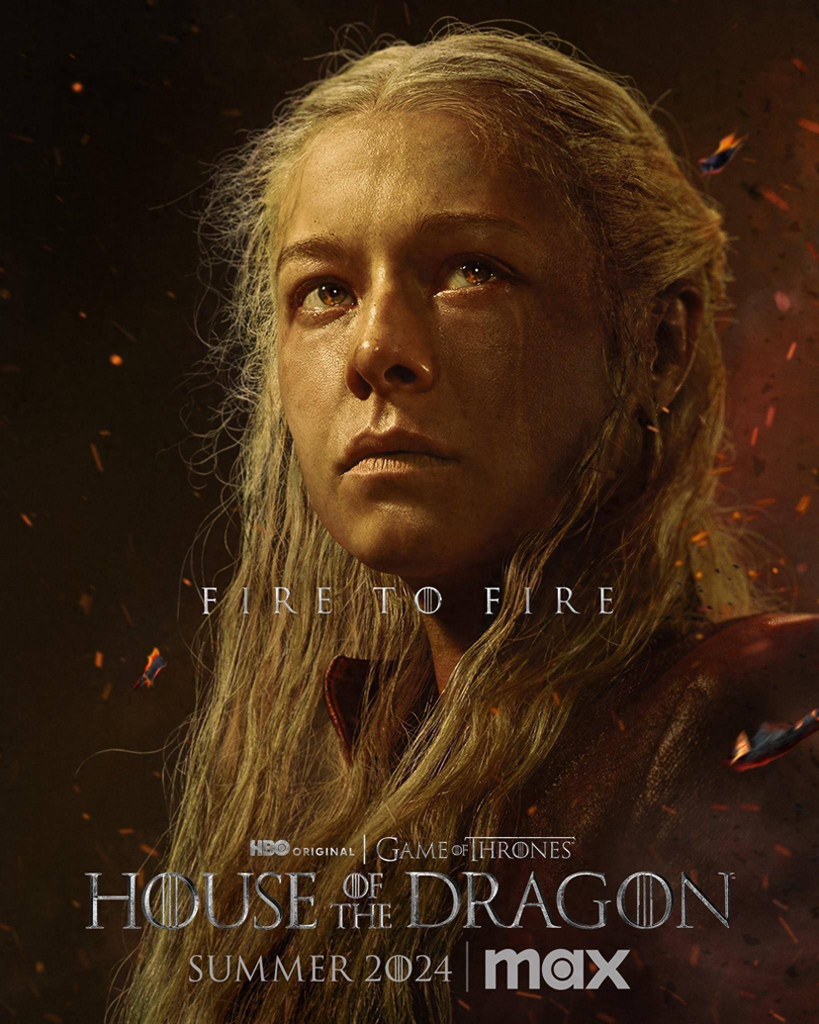 蕾妮拉时光网讯hbo《龙之家族》第二季首曝海报,奥利维亚·库克扮演的