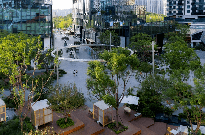 城市公园商业丨成都万华·麓坊中心b馆(上)_空间_广场_自然