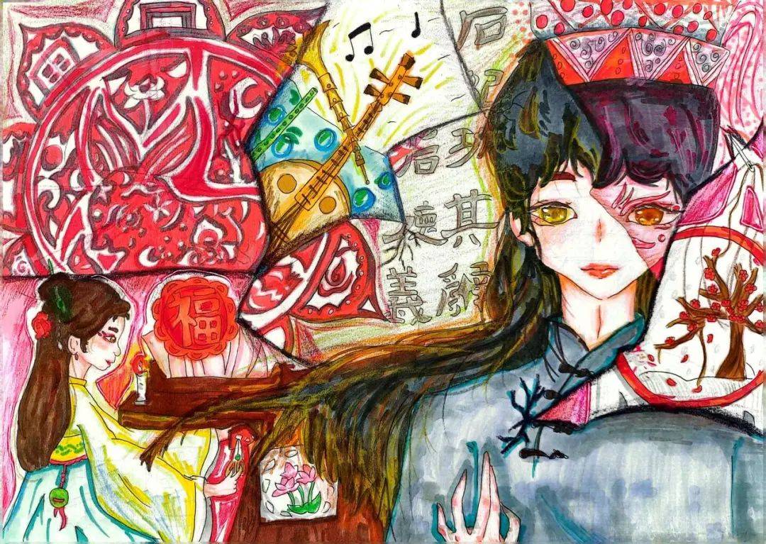 但剪纸一直在我们的身边 带给我们不一样的绘画形式罗睿辰32票《熊猫