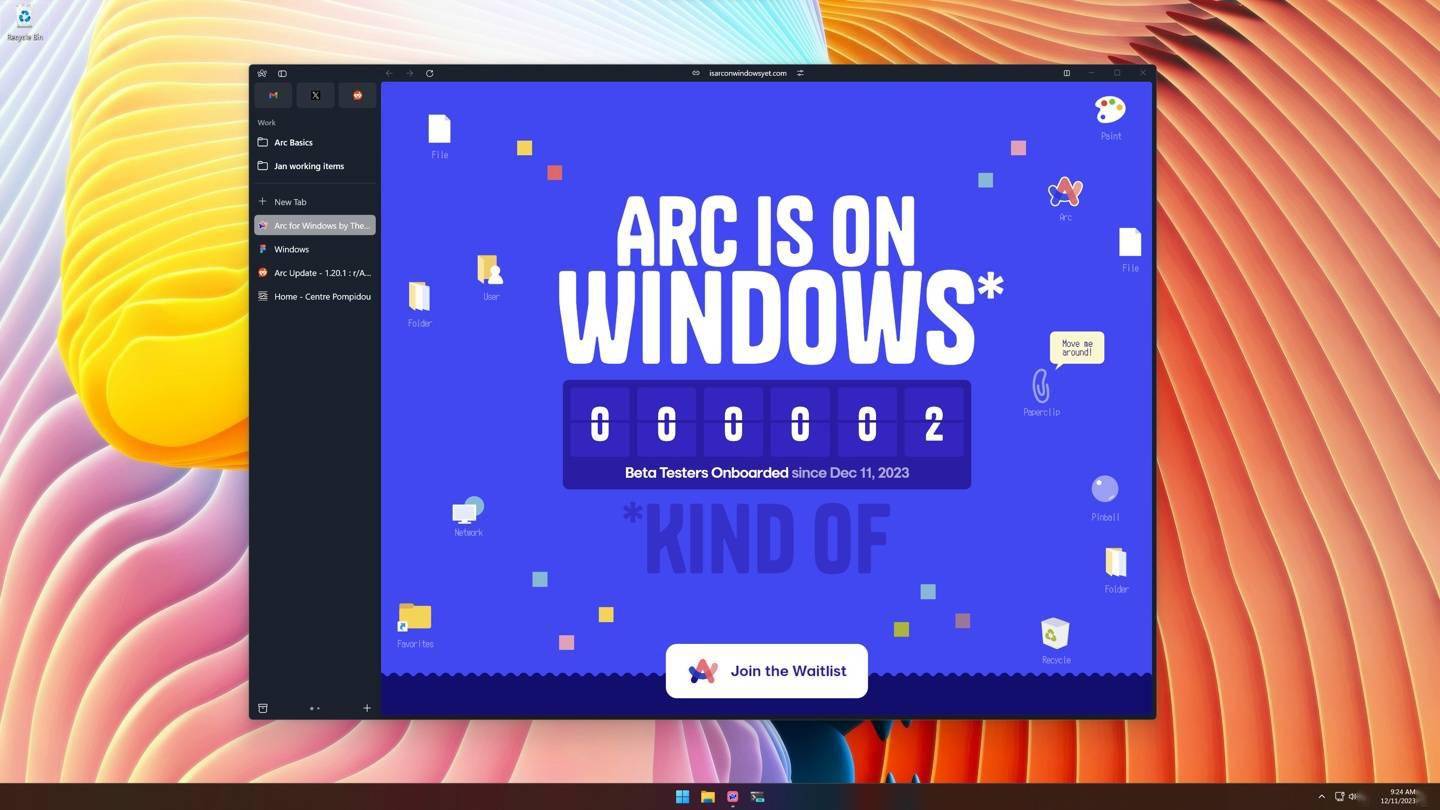 Win10 / Win11 版 Arc 浏览器开启Beta测试，超 50 万人“围观” 