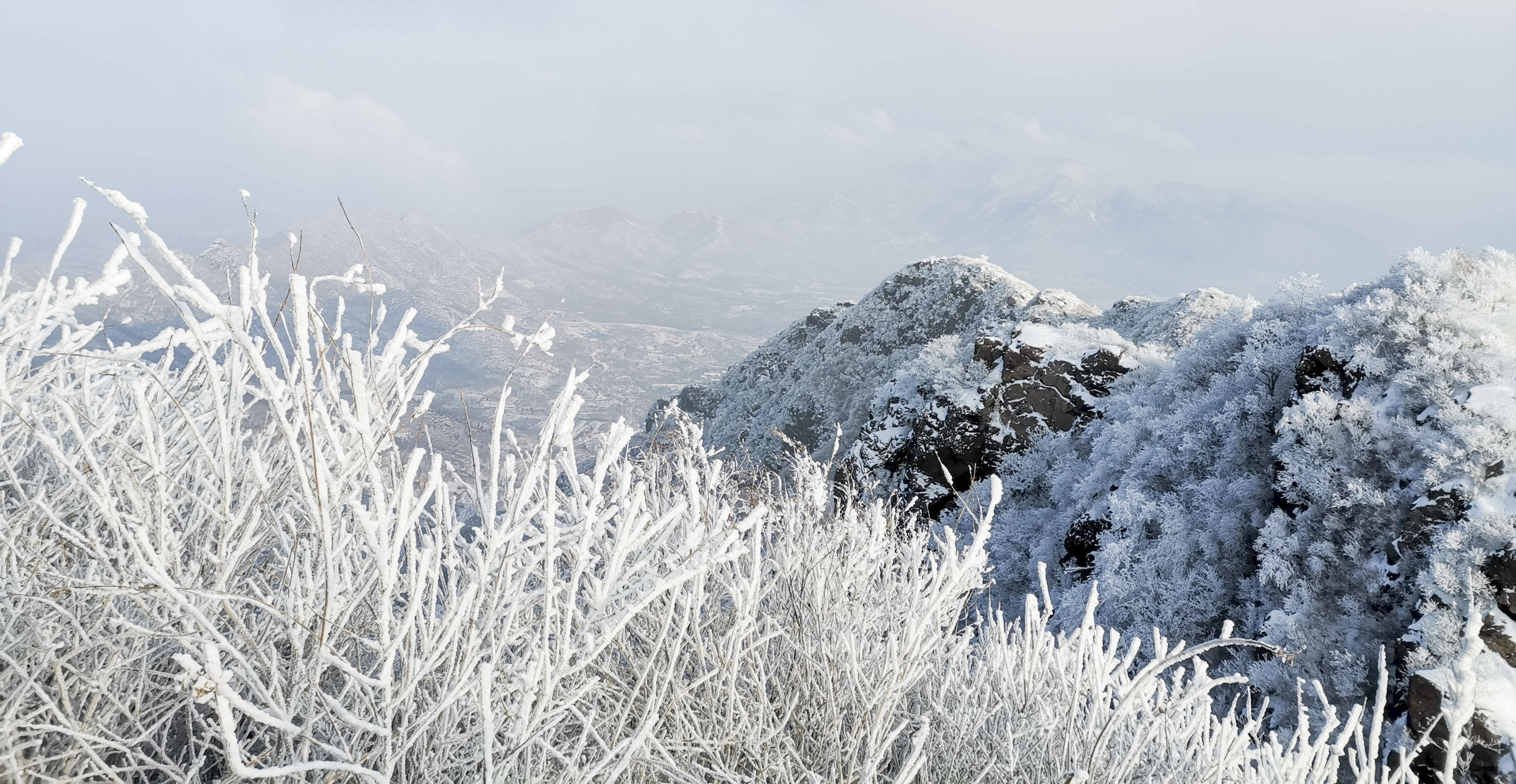 长白山雪景摄影图片