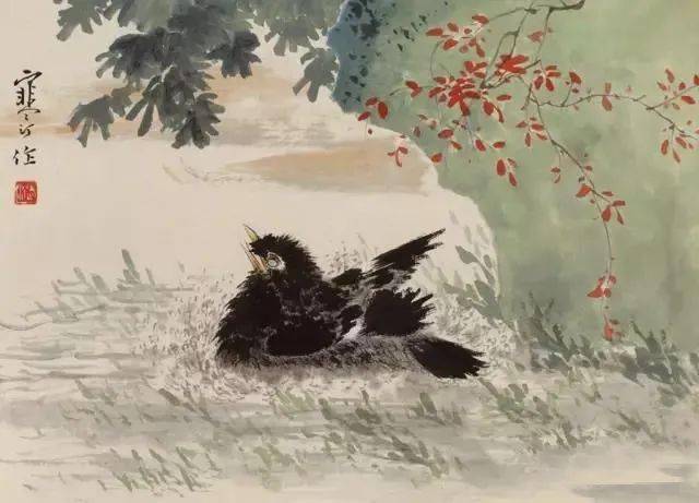 100幅江寒汀小寫意花鳥,栩栩如生_國畫_肚子_禽鳥