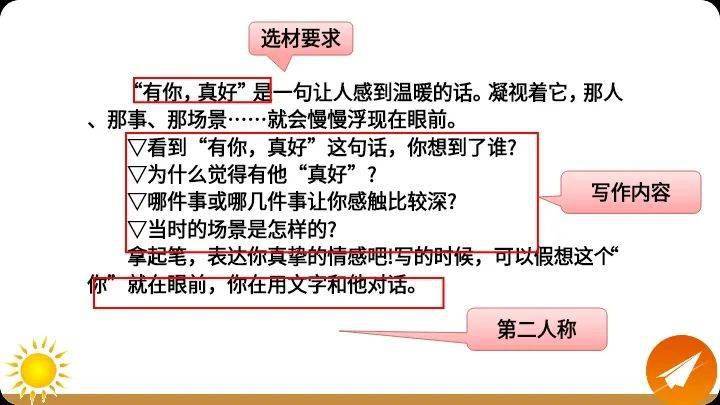 六年级上册 | 第八单元习作《有你,真好》:写作指导 图文解读 习作