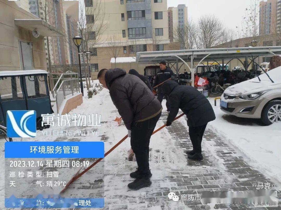 寓誠物業|最美不過冬日雪,剷除冰雪寓誠人_積雪_小區_業主