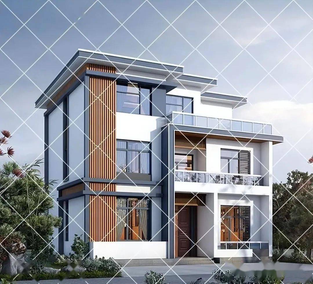 20款110平的三层农村别墅,砖混和框架结构,新中式和欧式都有_户型