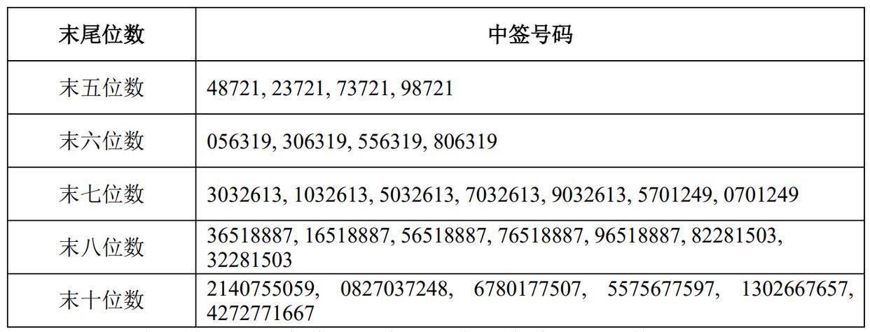 神州數碼:神碼轉債網上發行中籤號碼共37.72萬個_高清_圖片_申購