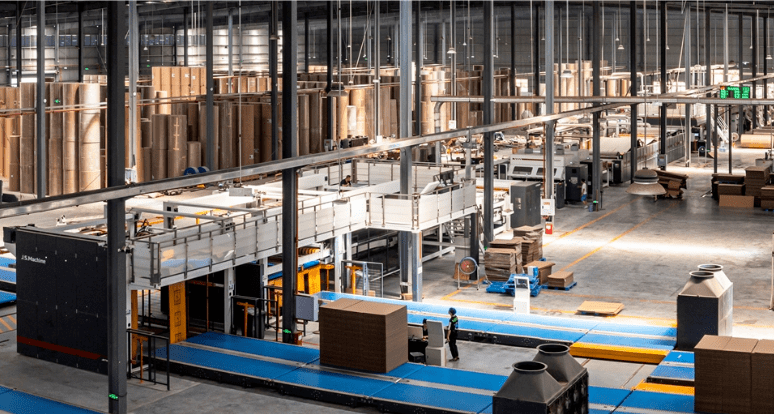 8米幅宽高速瓦楞纸板生产线,印刷成型联动线,智能物流系统,智能化工厂